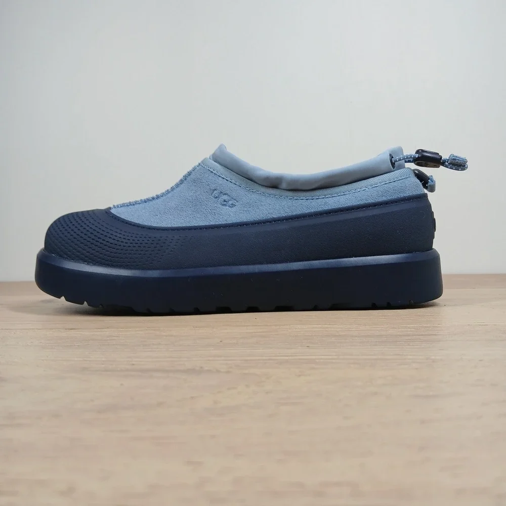 UGG Tasman Weather Hybrid Slippers Kids Youth 6 Gray Suede Weather Slip On Shoes